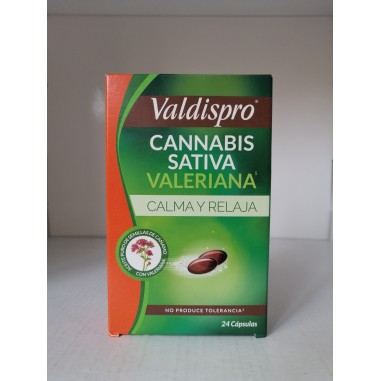 VALDISPRO CANNABIS SATIVA VALERIANA  24 CAPSULAS